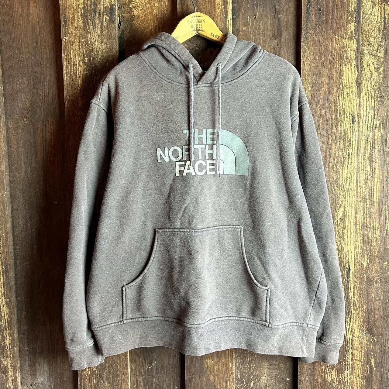 Vintage 2000s The North Face Hooded Sweatshirt. Size... - Depop