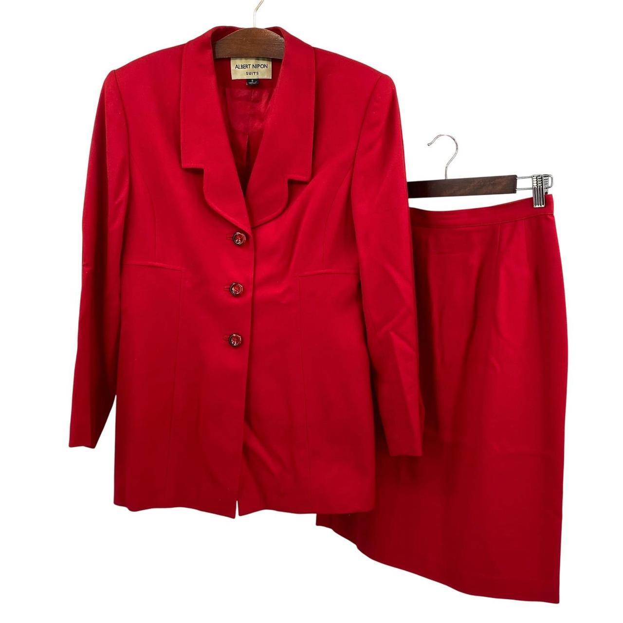 Vintage Women's Suit - Red - 8 – Albert Nipon Wom… - image 1
