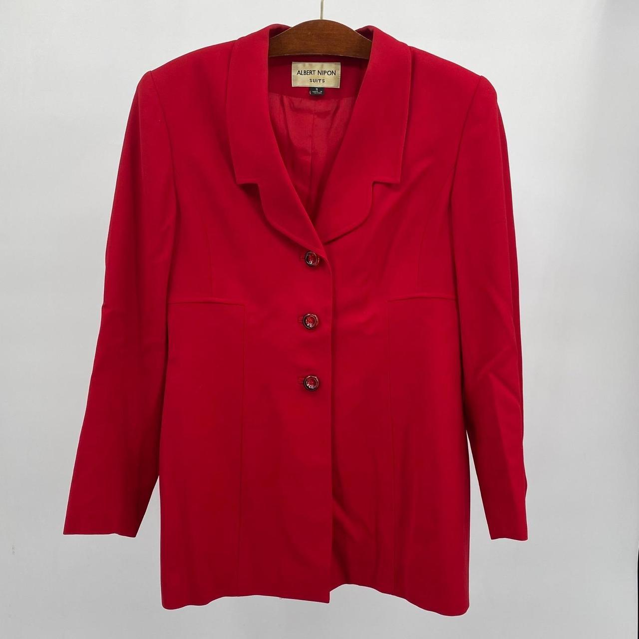 Vintage Women's Suit - Red - 8 – Albert Nipon Wom… - image 3