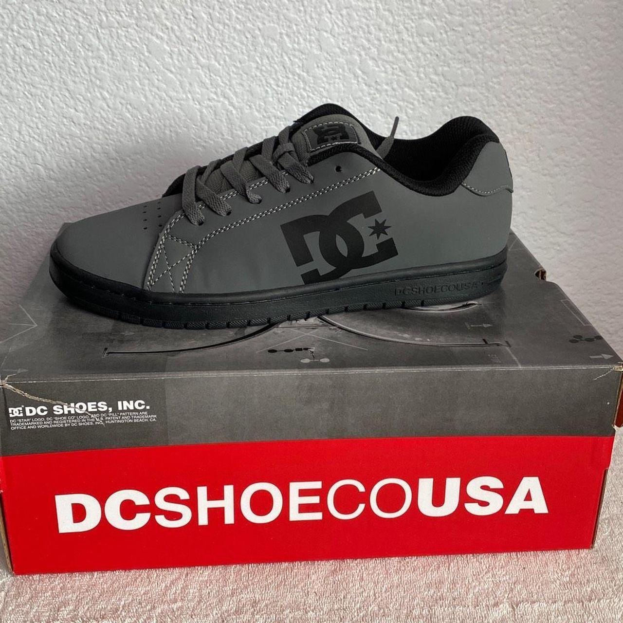 DC Shoes Men's Grey and Black Trainers | Depop