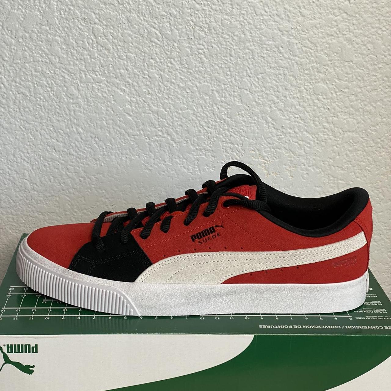 Puma Men's Red and Black Trainers | Depop