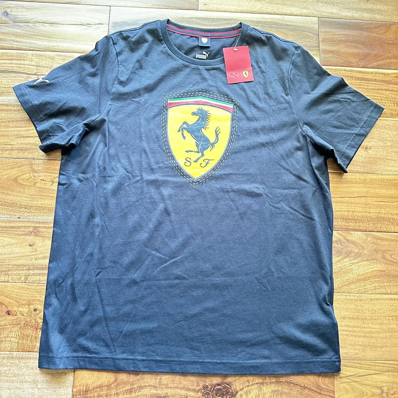 Puma x Ferrari T Shirt Black Sz XL Mens New Depop