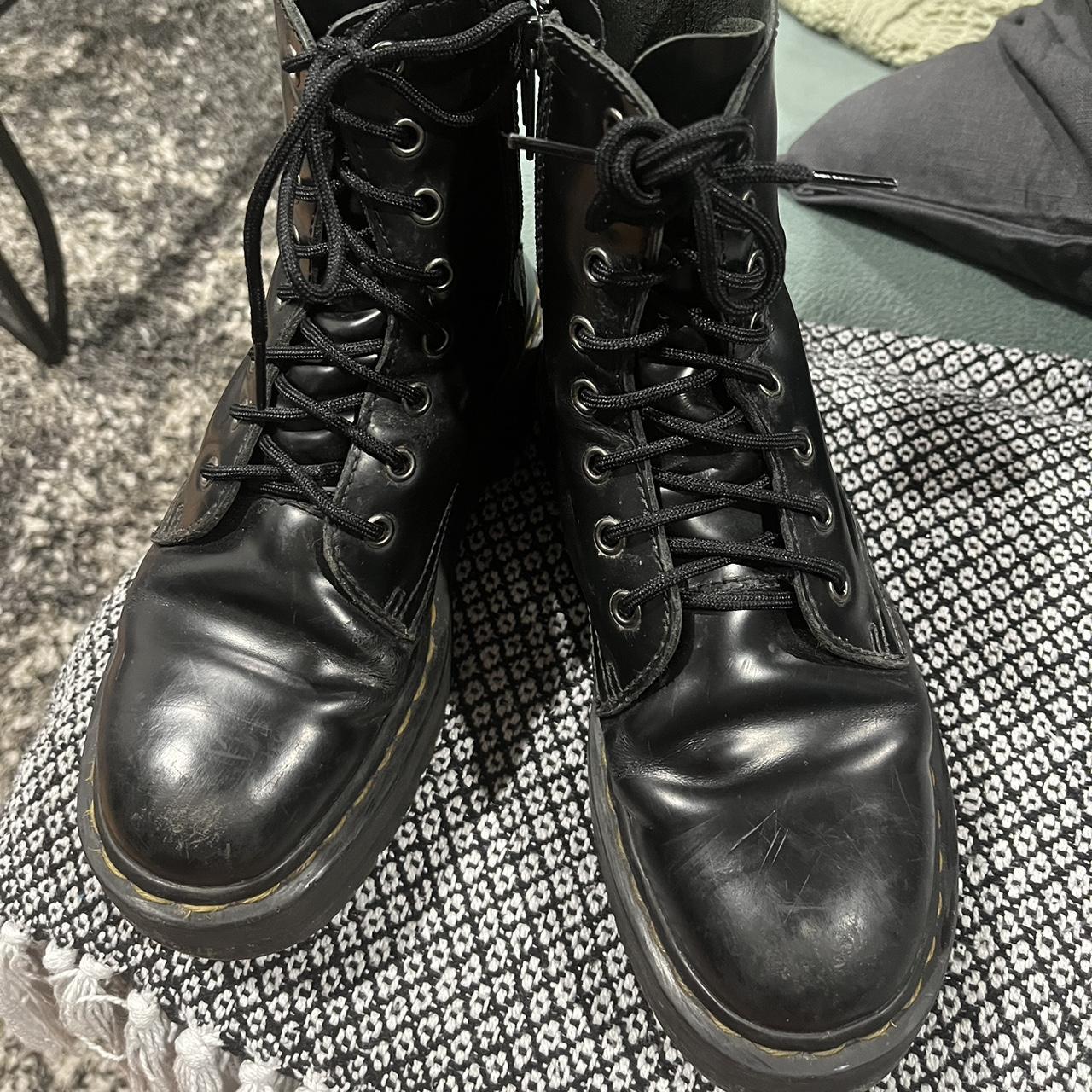 Doc Marten Jadon Boots • very worn, see photos •... - Depop