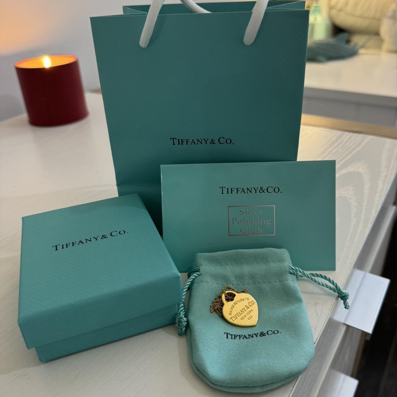 Gold authentic-looking Return to Tiffany heart... - Depop