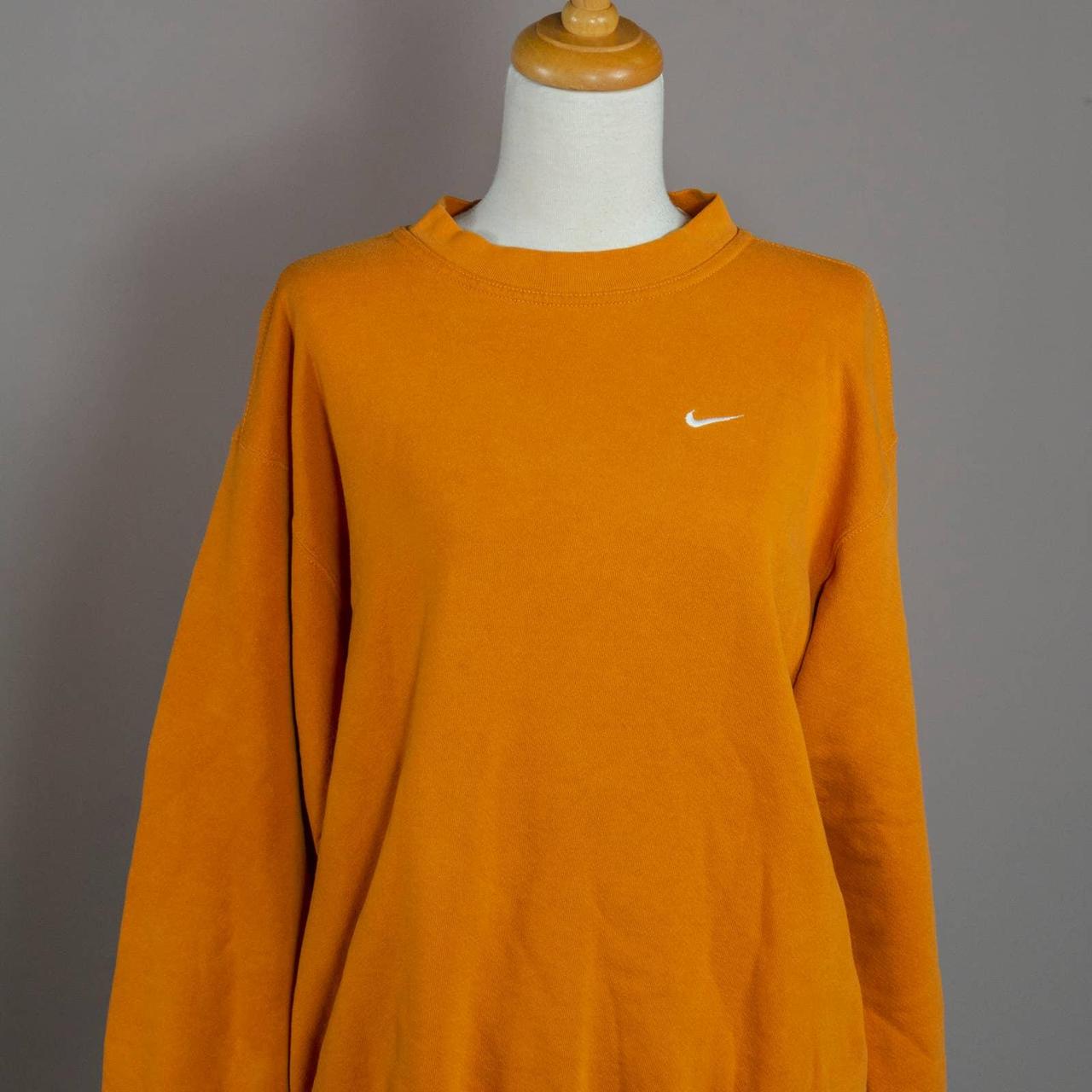 orange vintage nike sweatshirt