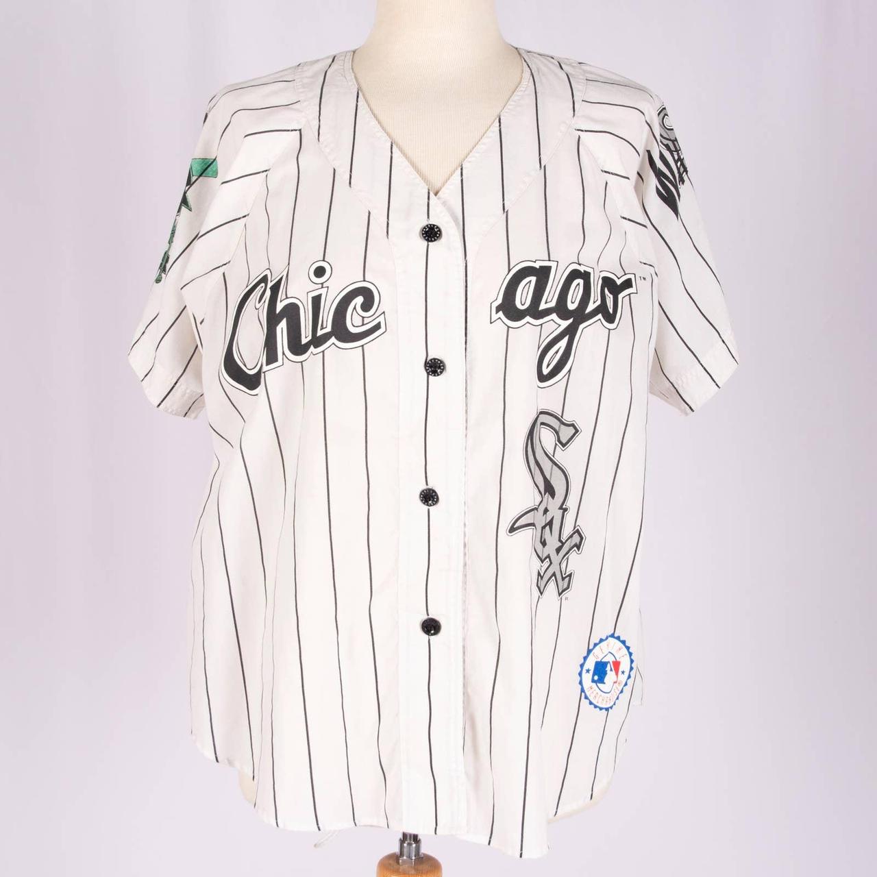 Vintage 90s White Sox Baseball Jersey, number - Depop