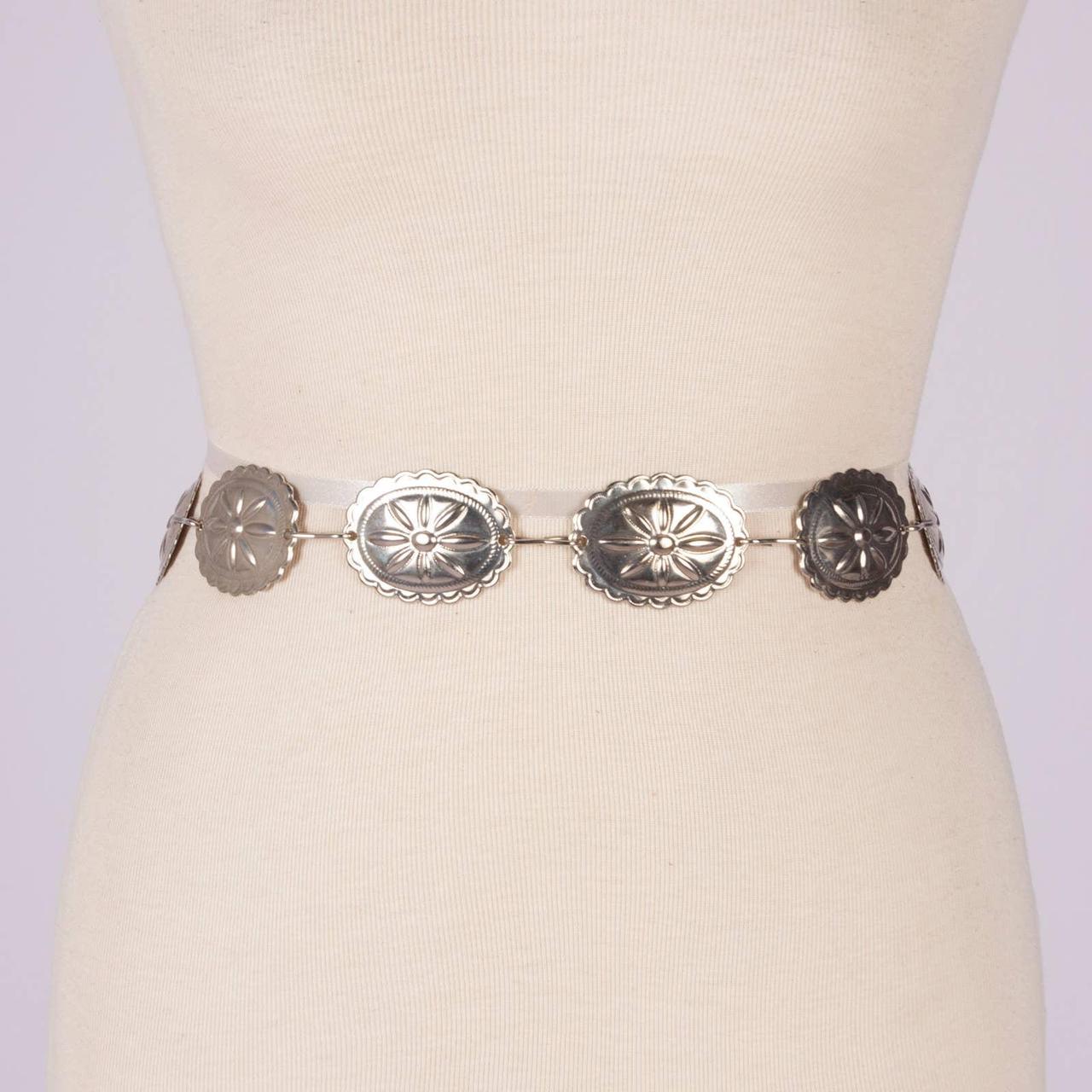 Women's Silver Belt Depop