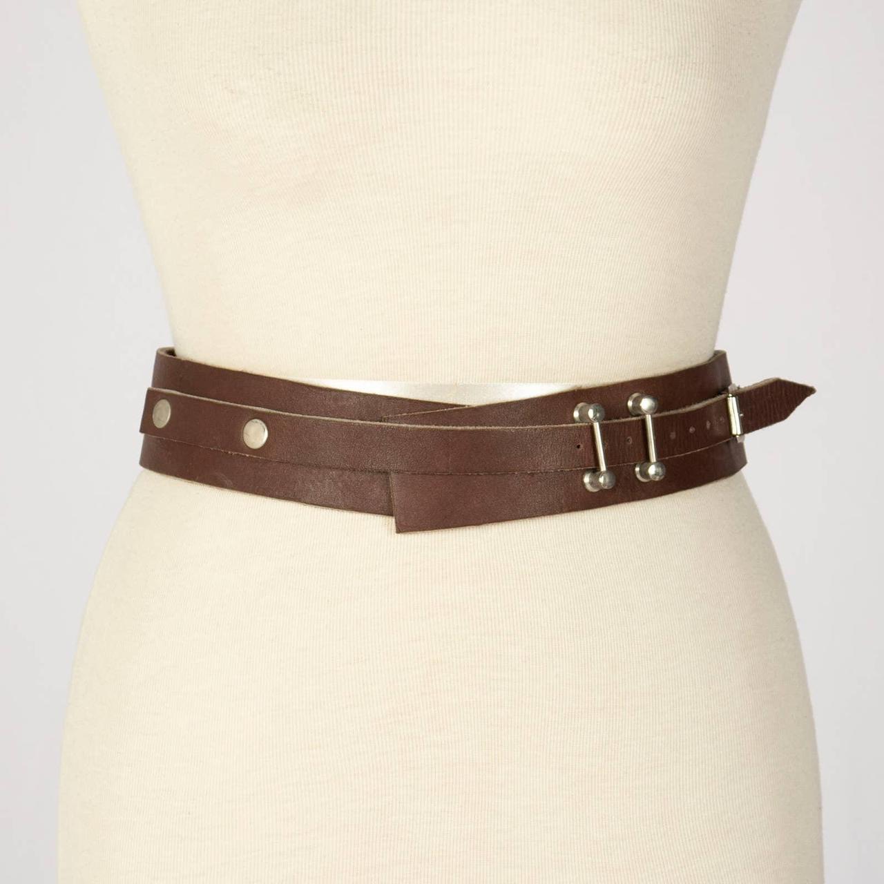 🤎😍 70s Rare Brown Leather Wrap Belt 🤎😍 Unique &... - Depop