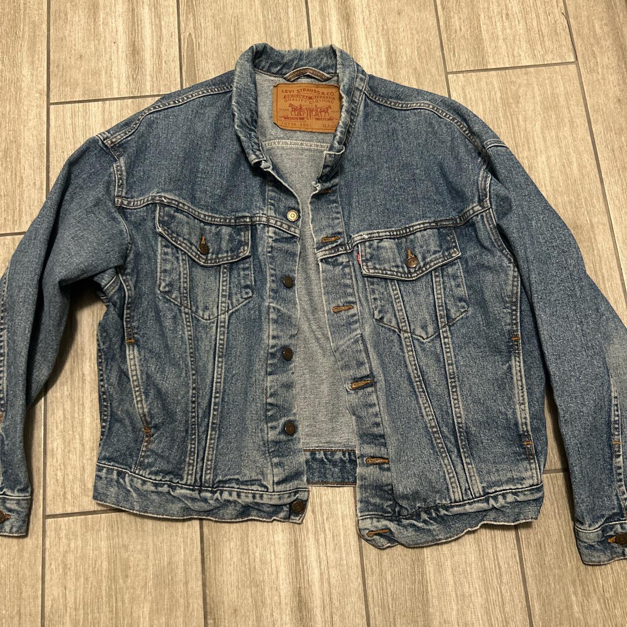 Vintage 90s Levi’s trucker jacket size XL medium... - Depop