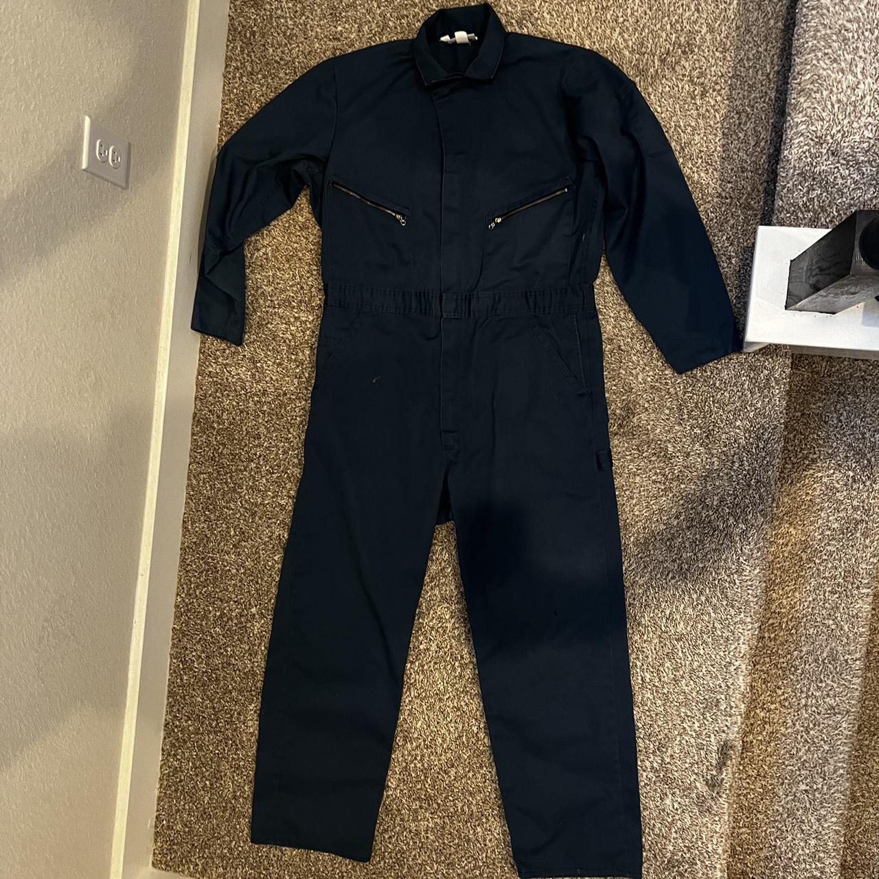 Near perfect condition Navy blue Dickie’s coveralls,... - Depop