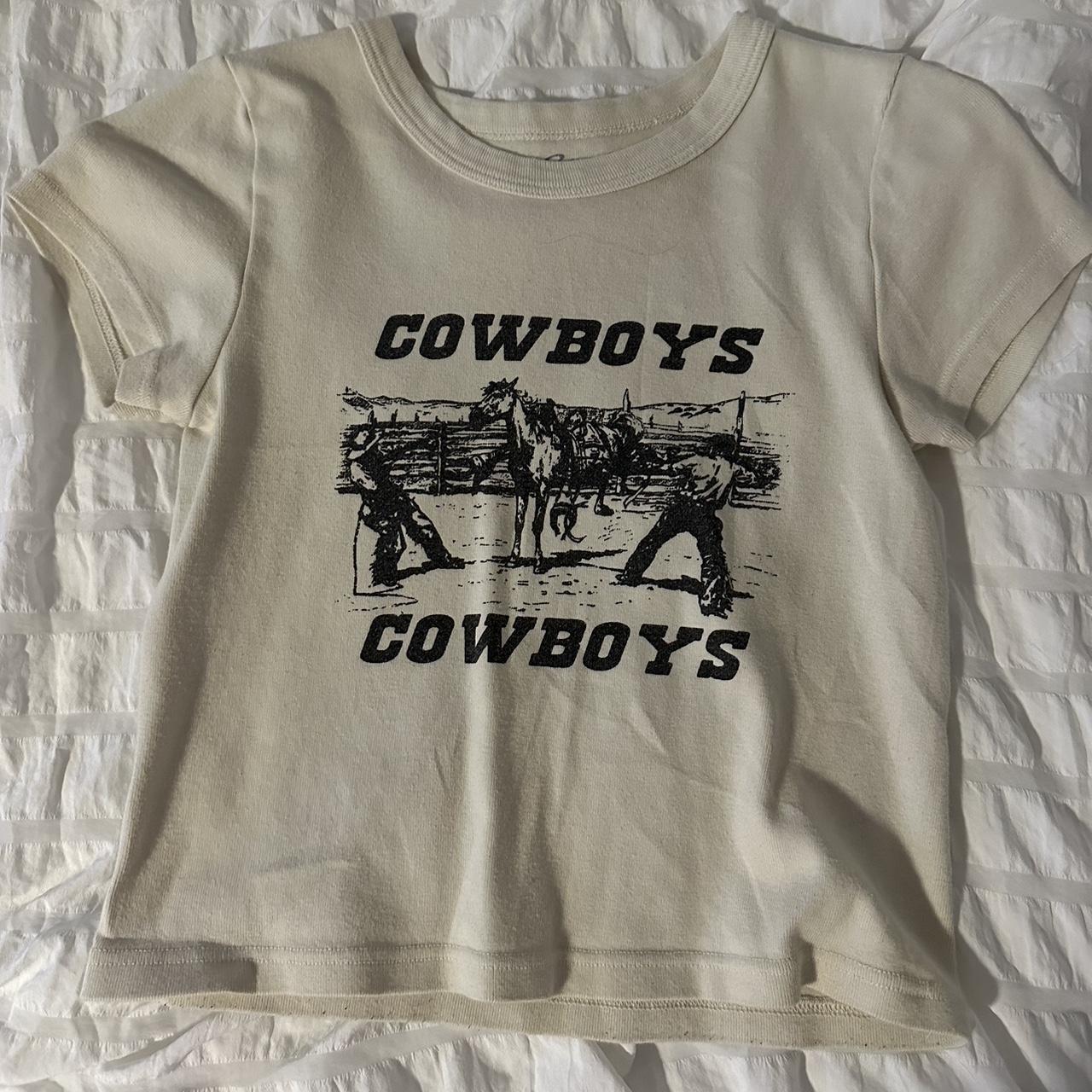 brandy cropped cowboy tee not sold anymore fits size... Depop