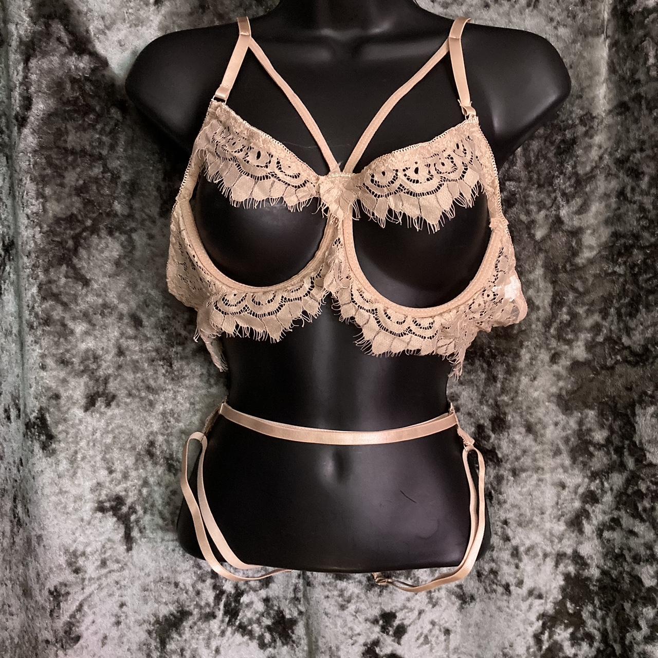 Tan lace bralette online