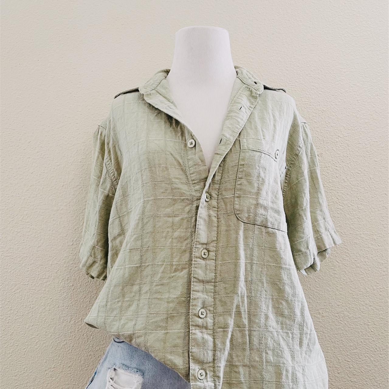 Croft & Barrow Women's Green Shirt | Depop