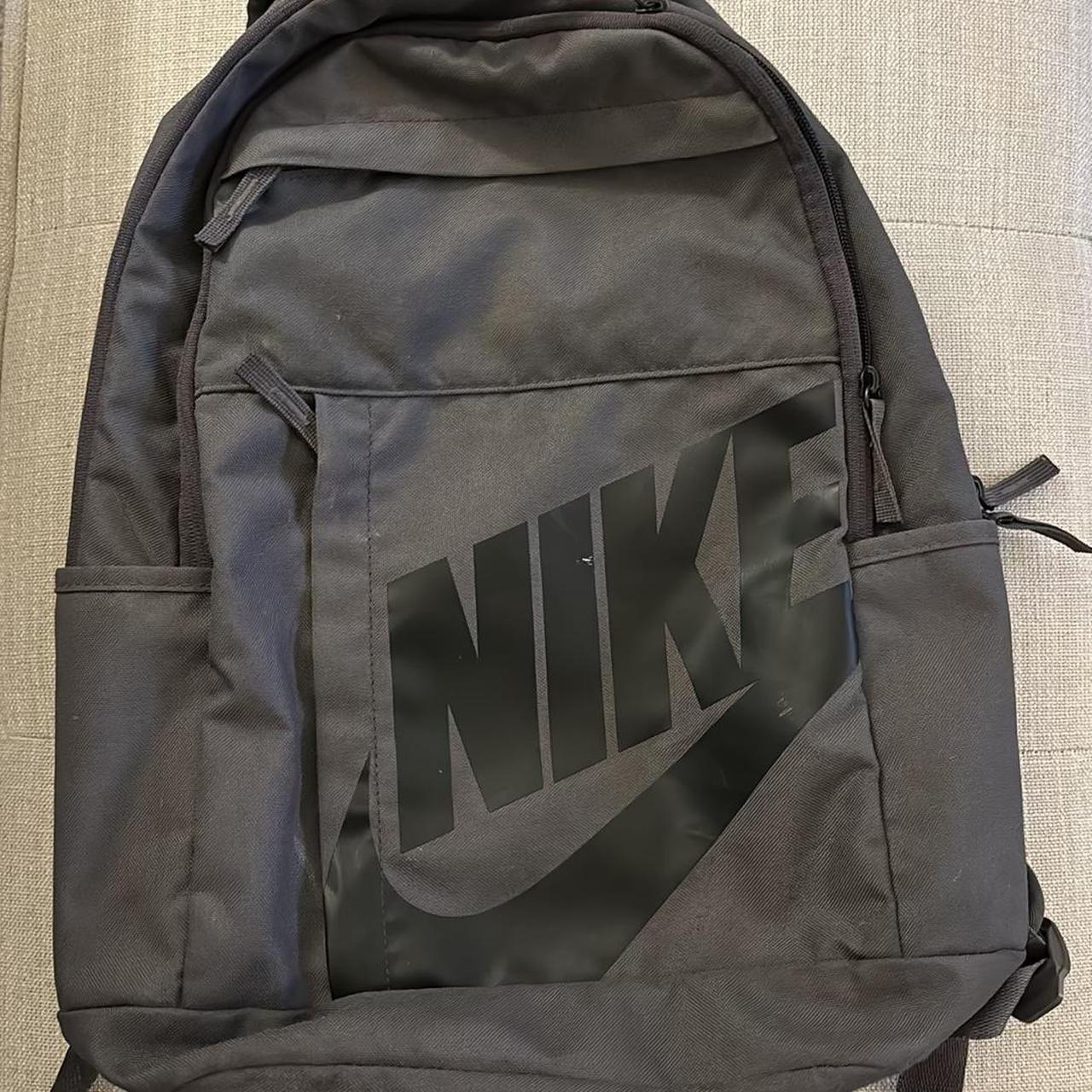 Grey Nike Backpack - Depop