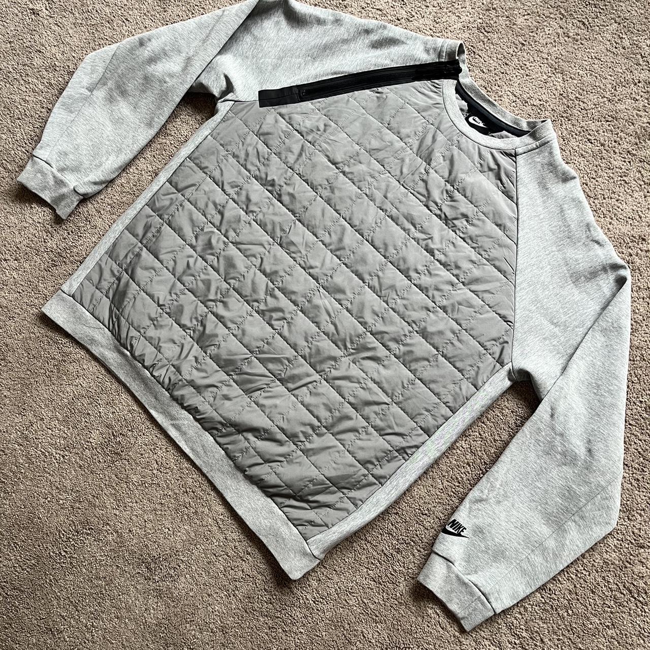 nike quilted sweatshirt