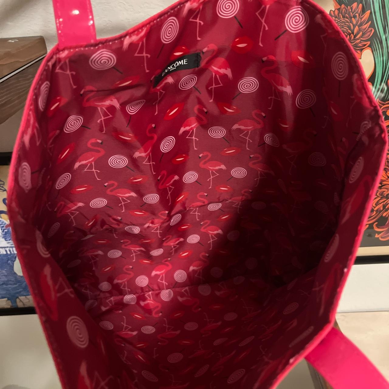 Lancôme Women's Pink and Orange Bag Depop