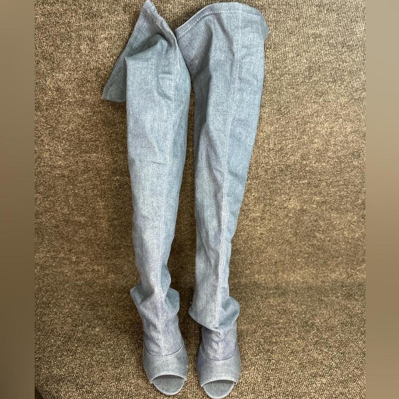 Source Unknown Women's Over the knee Boots - Blue… - image 4