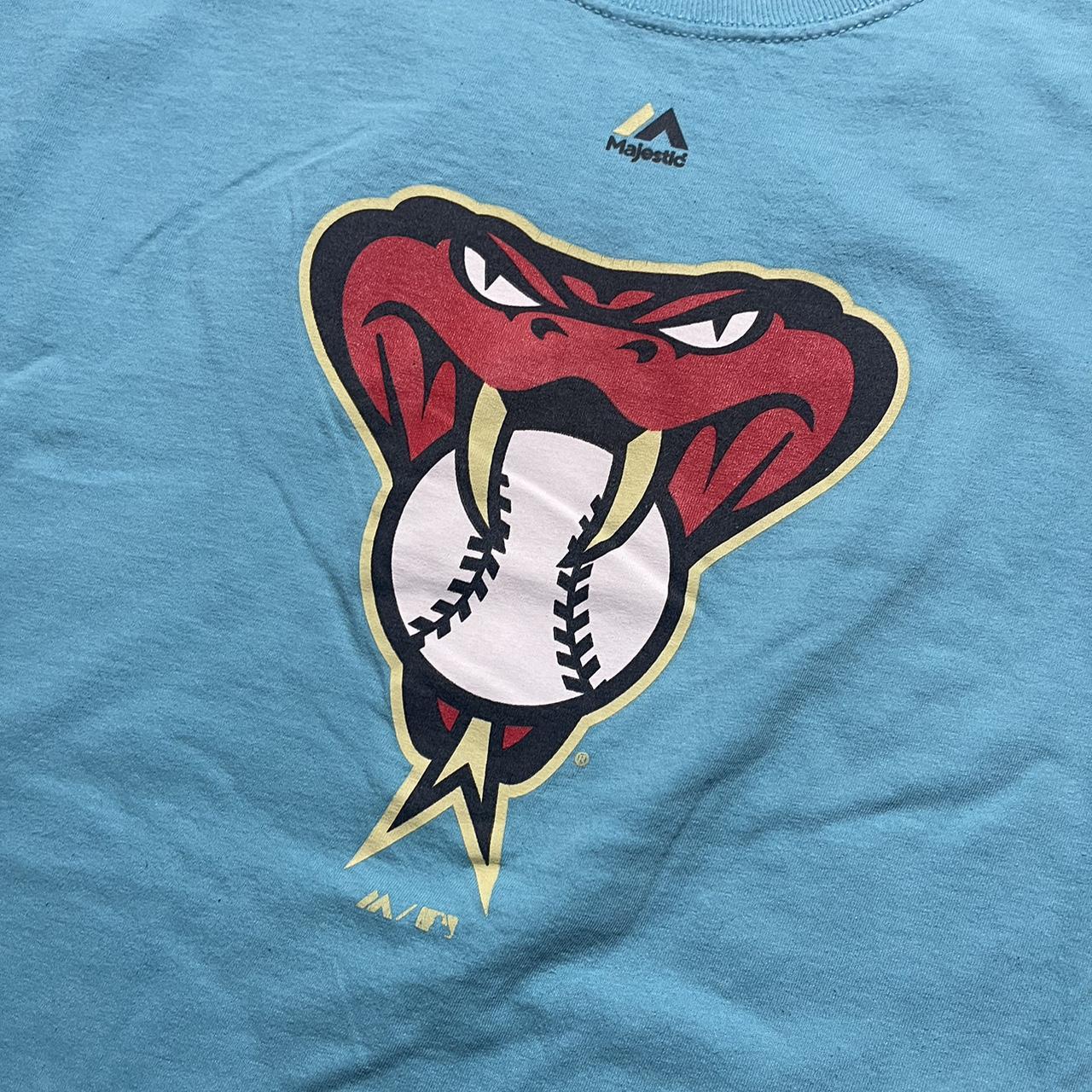 Vintage Arizona Diamondbacks T Shirt Tee Majestic Size Medium 