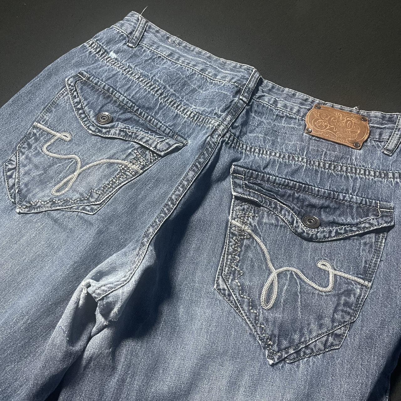 Vintage Y2K Ecko Unltd Jeans, Crazy Baggy Ecko... - Depop