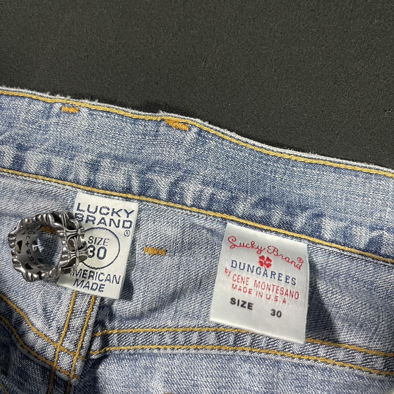 Vintage Y2K Lucky Brand Iconic Flared Distressed... - Depop