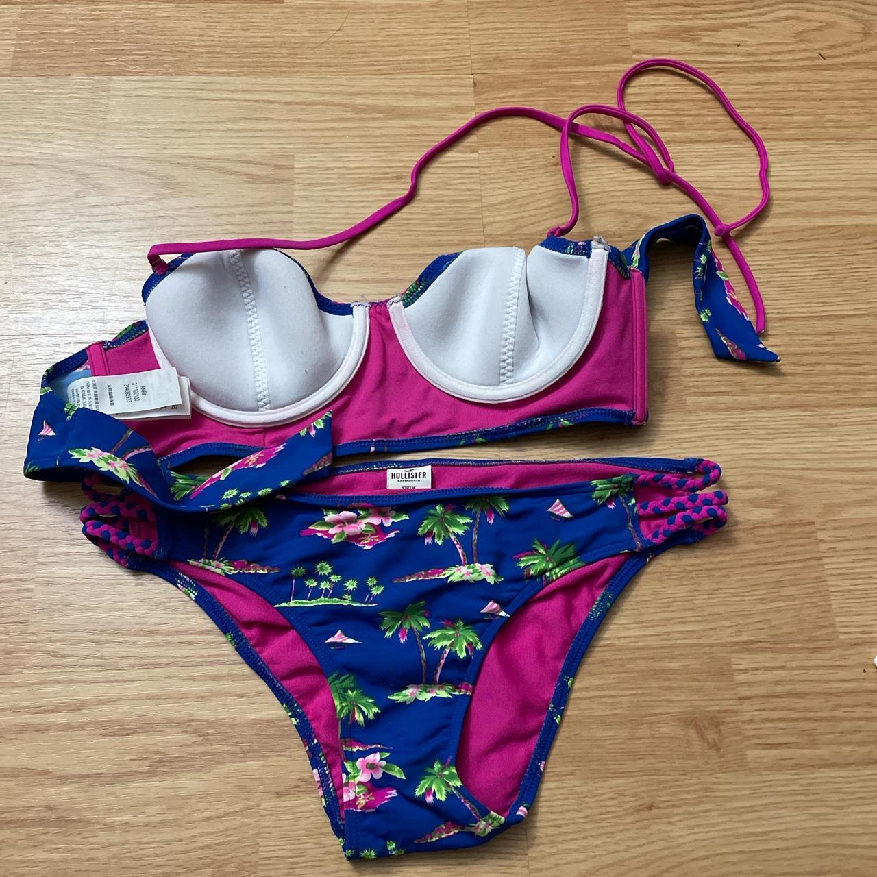 Hollister bandeau bikini Hollister bikini from... Depop