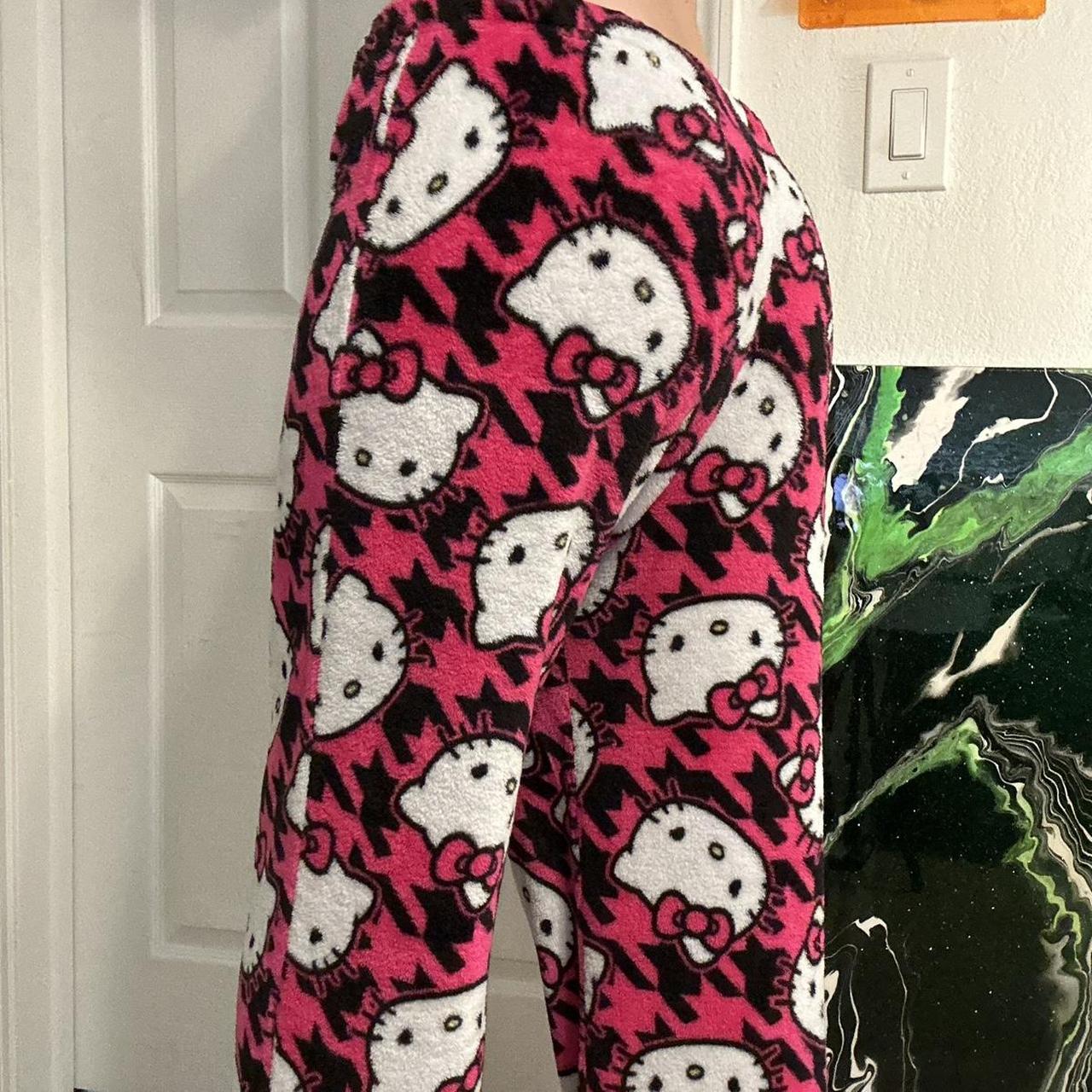 Women's Pink and Black Pajamas | Depop