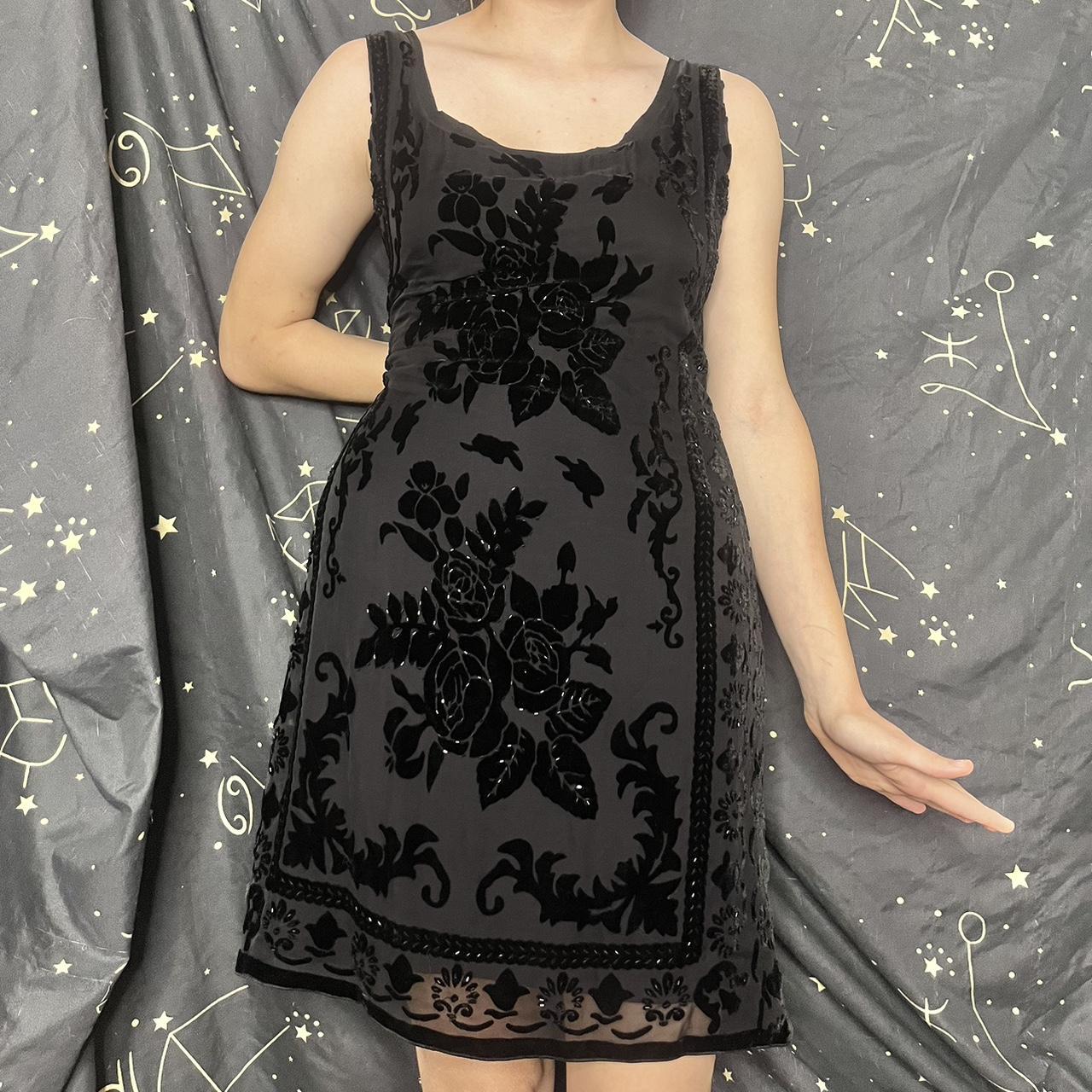 womens black flapper dress