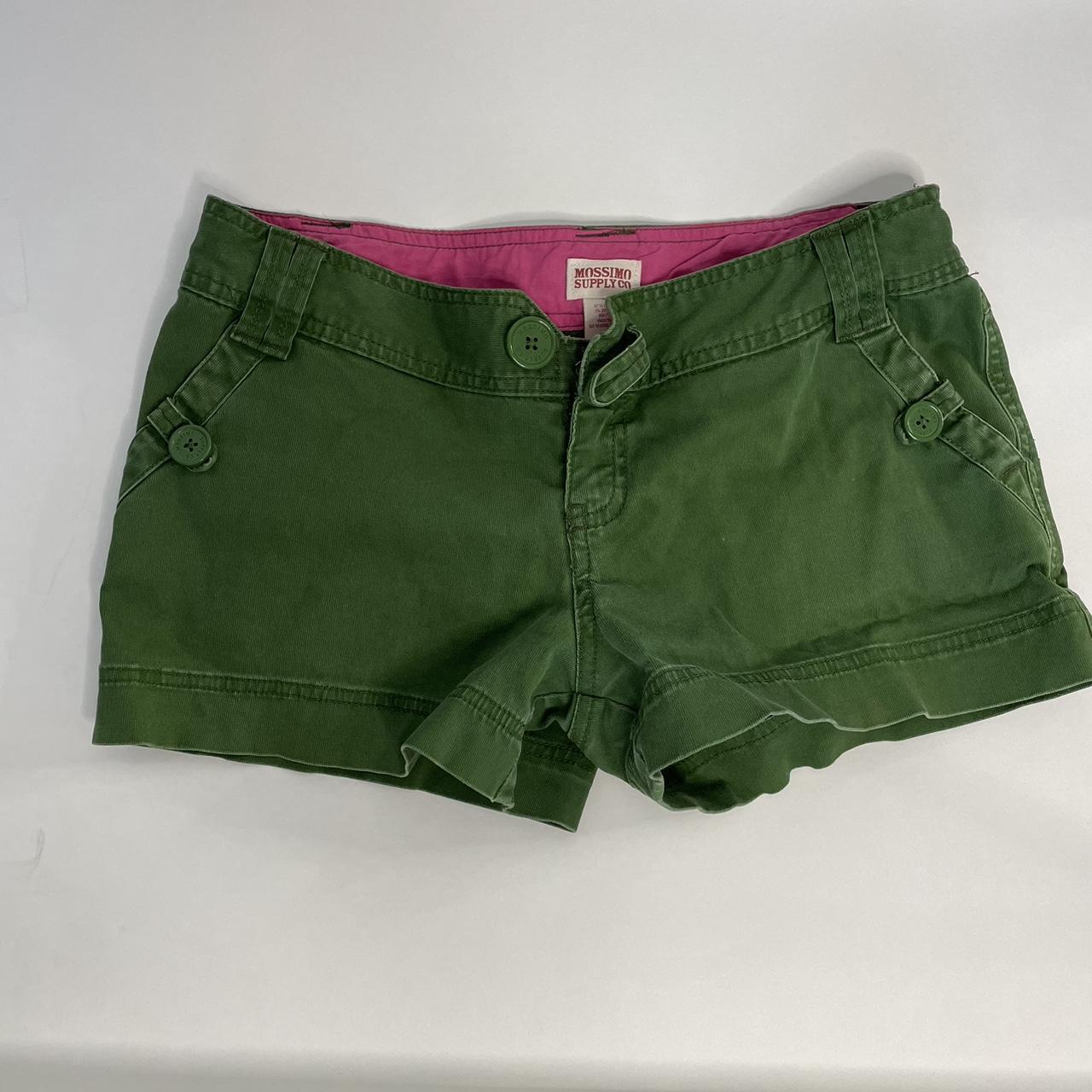 Y2k green mossimo shorts marked a size 5 Depop