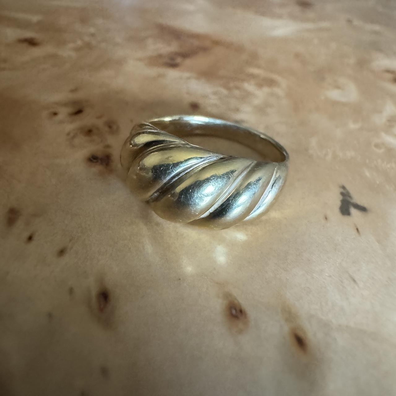 Mejuri Croissant Dome Vermeil Ring Size Depop