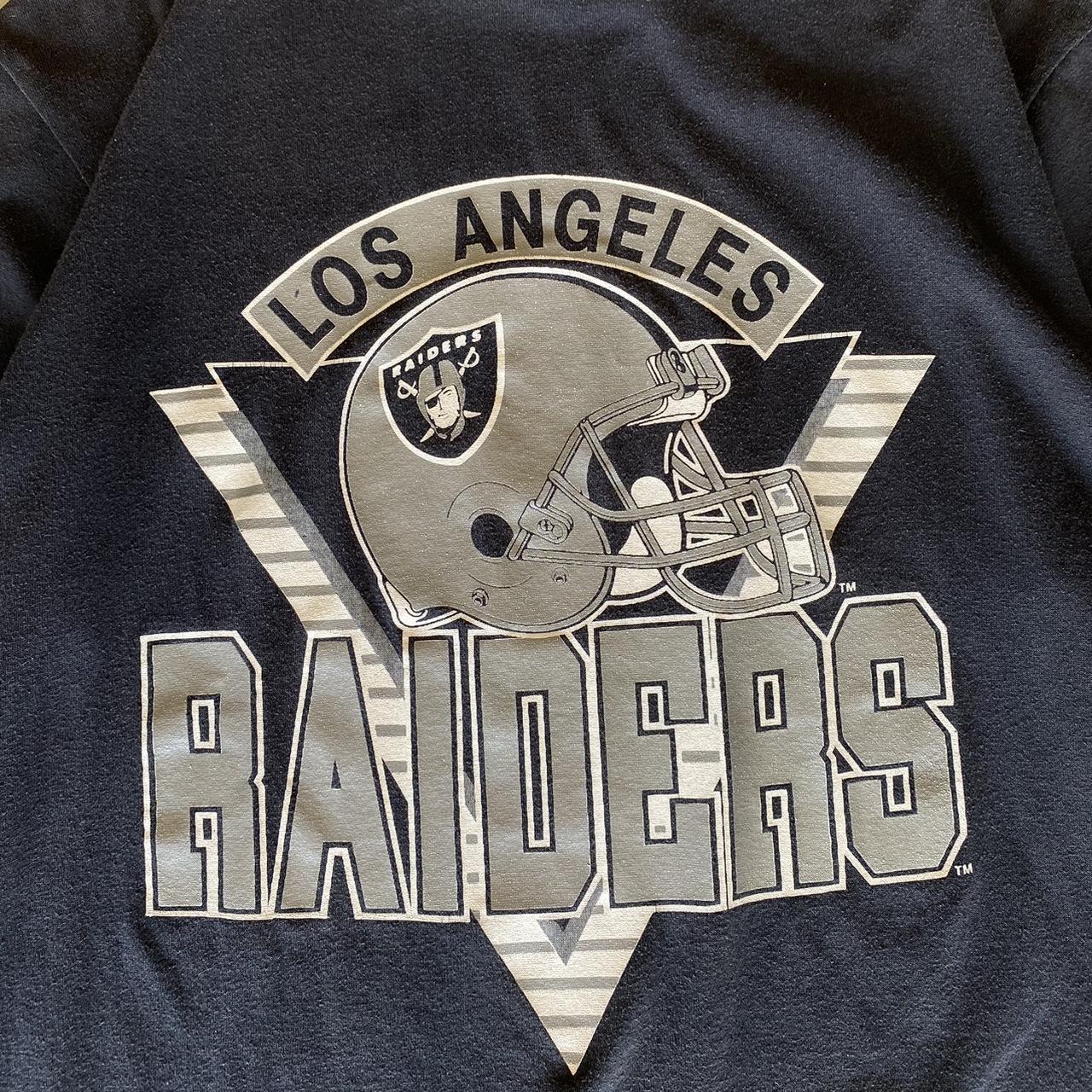 Vintage Los Angeles Raiders Tee 1990 AFC champs - Depop