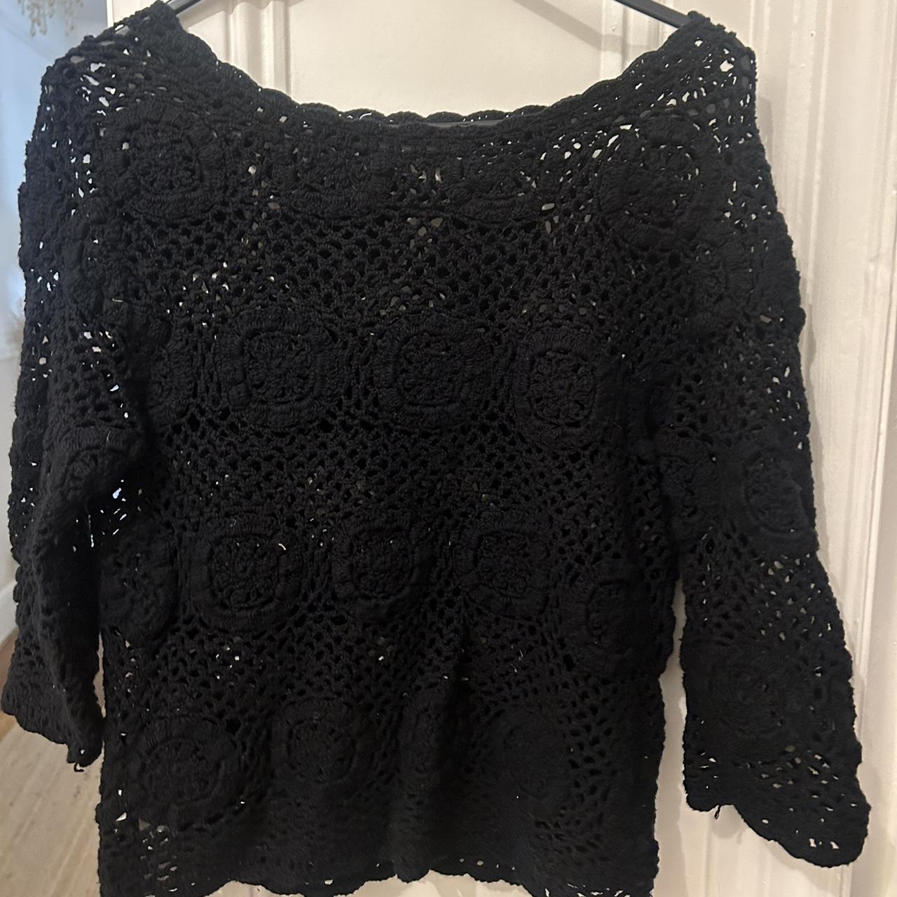 Mango crochet top - size small #mango #crochet... - Depop