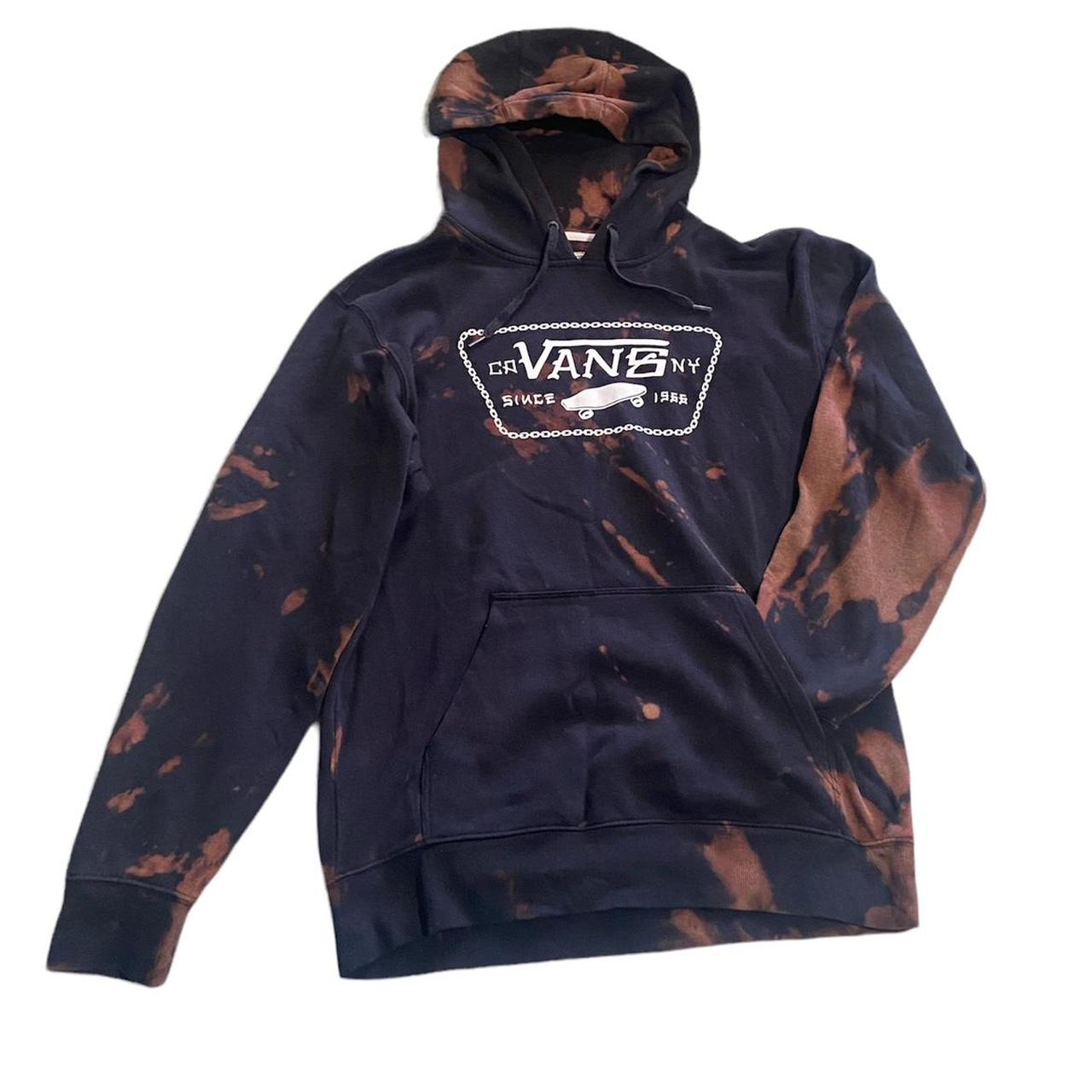 Womens Hoodie Pull Vans Tie And Dye Pacsun Hoodie Mens M Blue