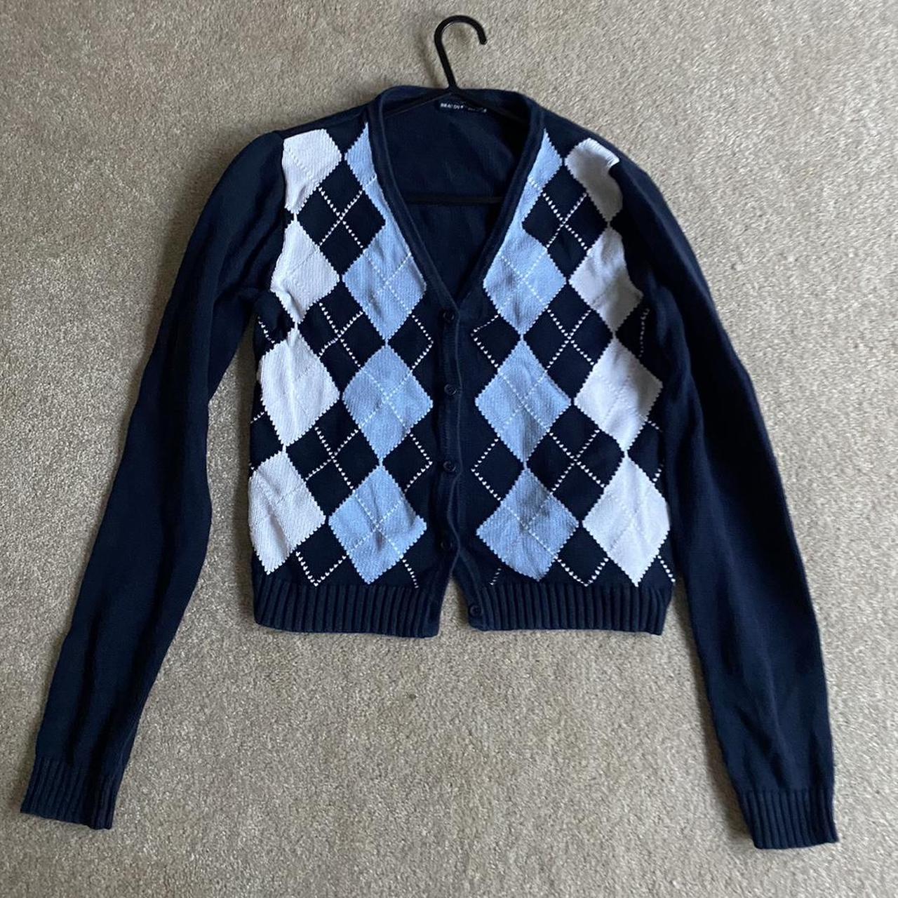 brandy melville argyle argyle sweater /... Depop