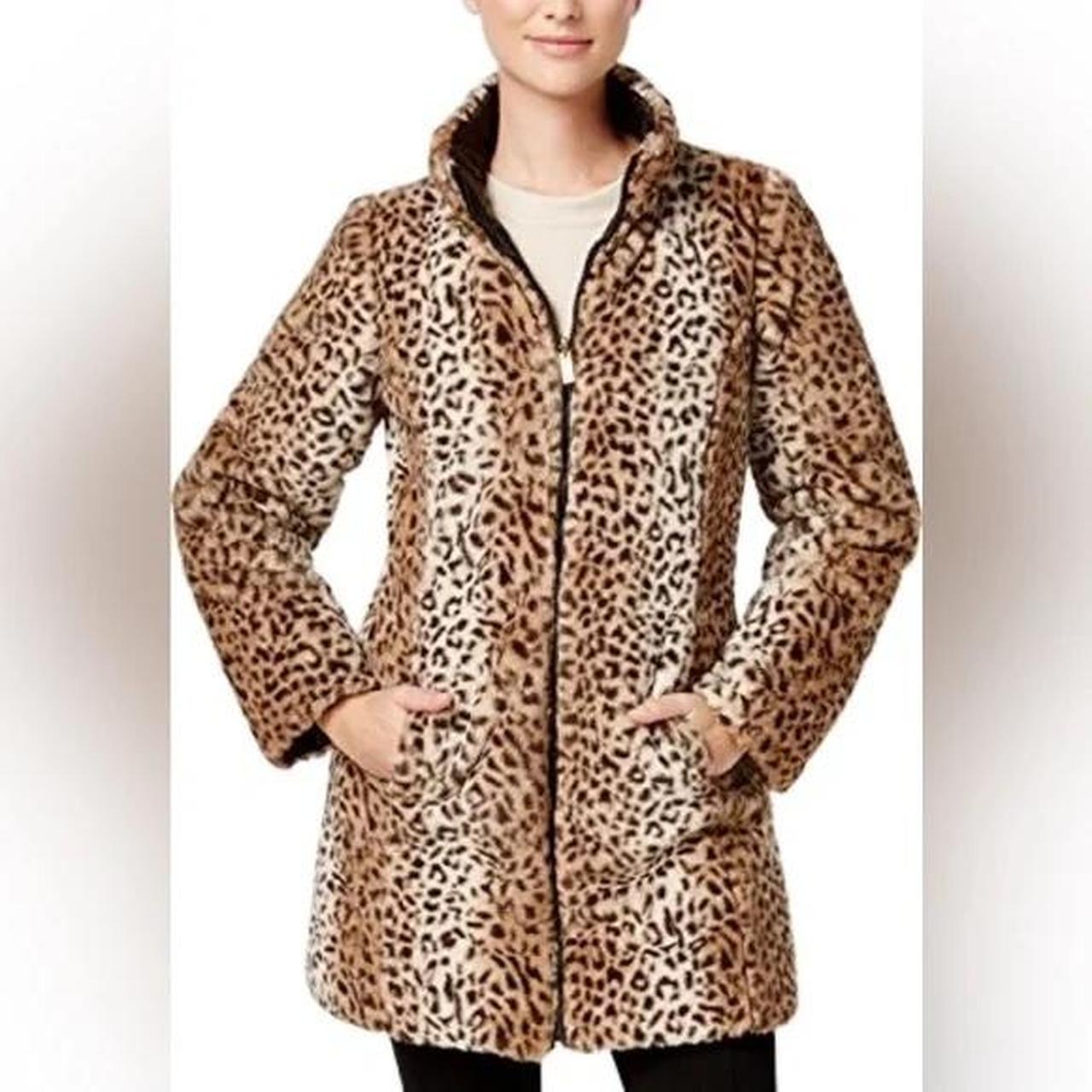 jones new york leopard jacket