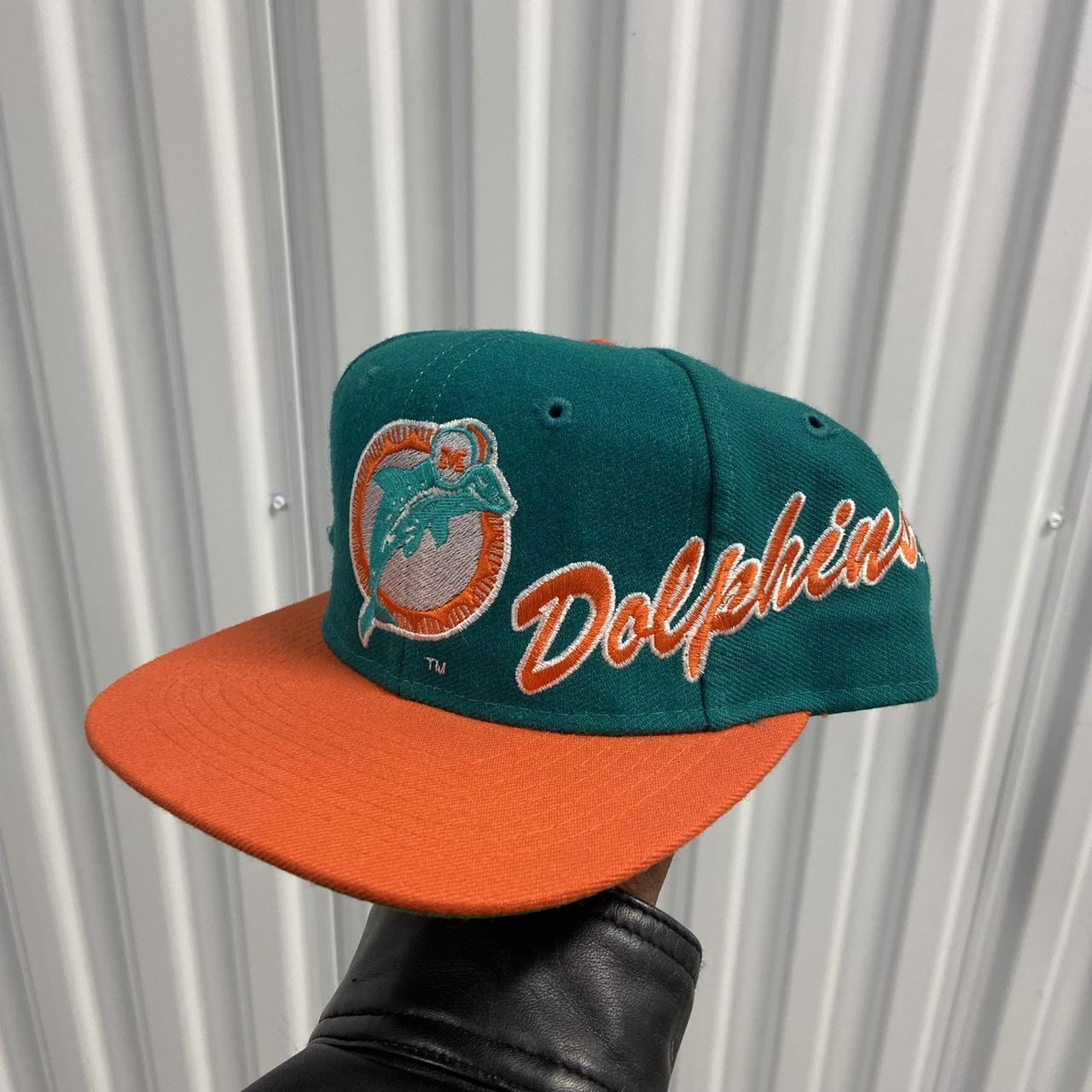 Vintage Miami Dolphins Apex One Snapback Hat Cap - Depop