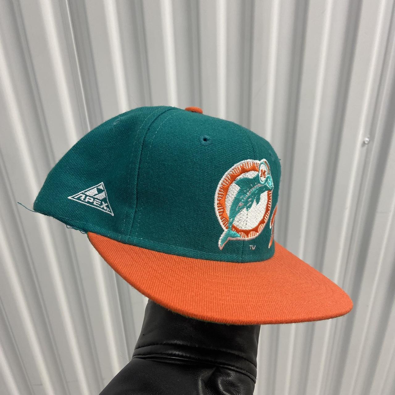 Vintage Miami Dolphins Apex One Snapback Hat Cap - Depop