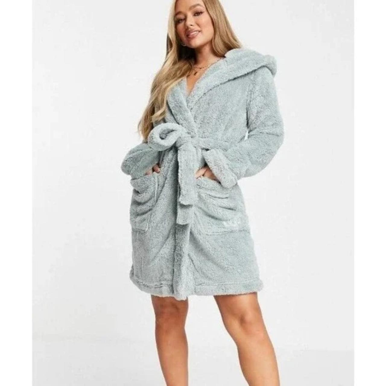 Ugg Aarti Robe In Sidewalk New W/original Tags Teal... Depop