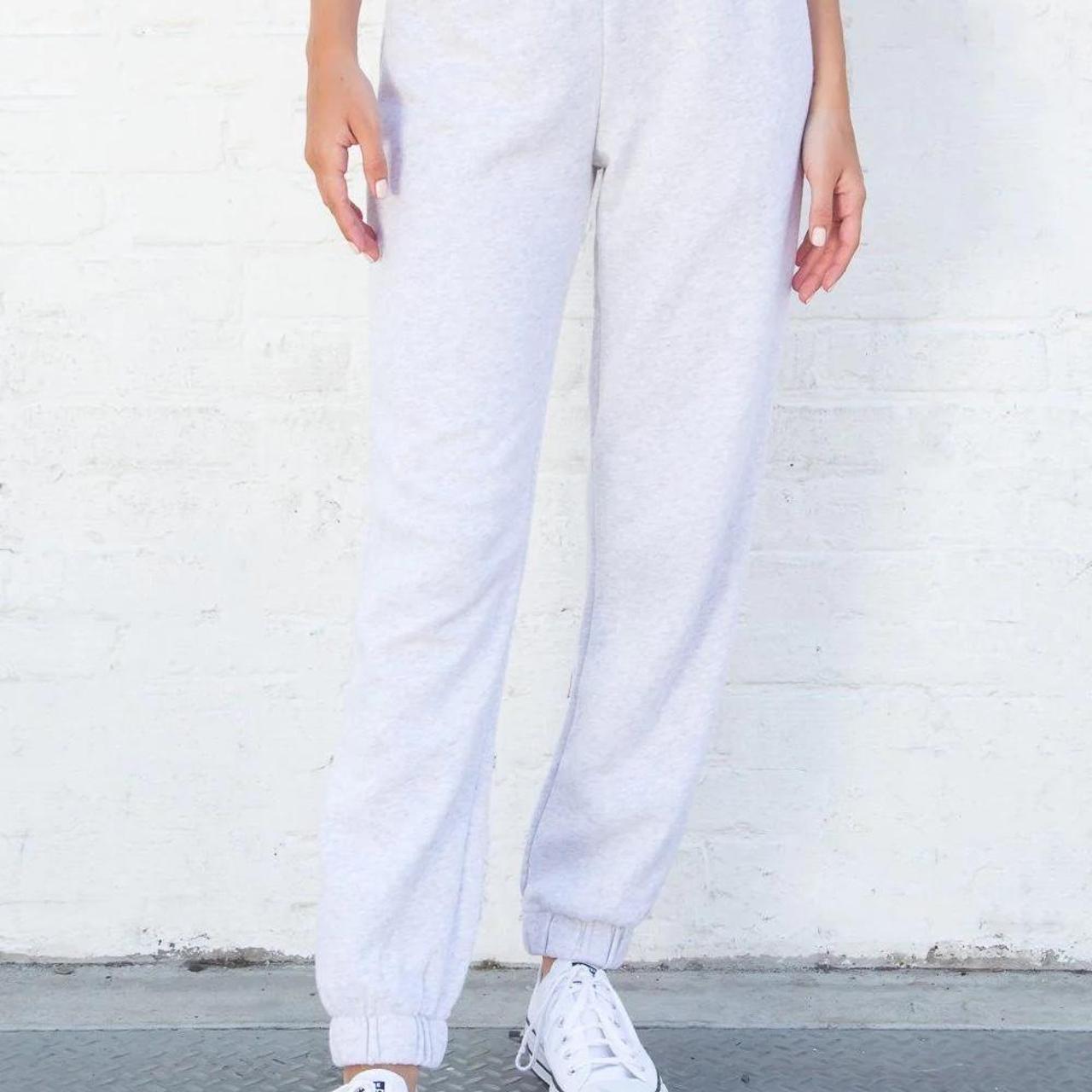Brandy Melville Rosa sweatpants in light grey Super... Depop