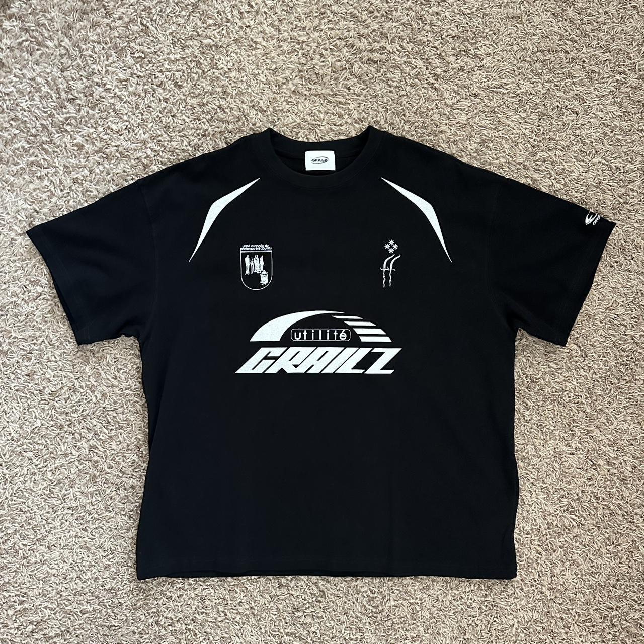 GRAILZ Industrial Blokecore black t shirt, size 2 | Depop