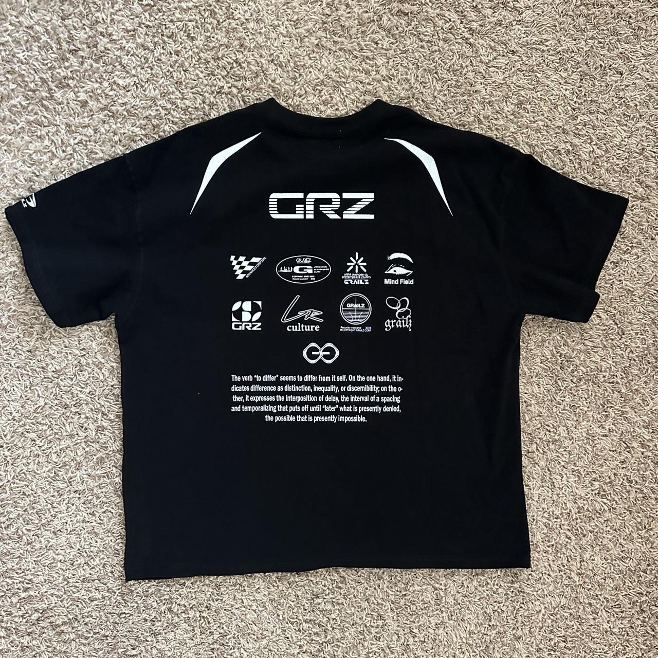 ★人気★【GRAILZ】★INDUSTRIAL BLOKECORE GRAPHIC T-SHIR.T★ GRAILZ Industrial Blokecore black t shirt, size 2 | Depop