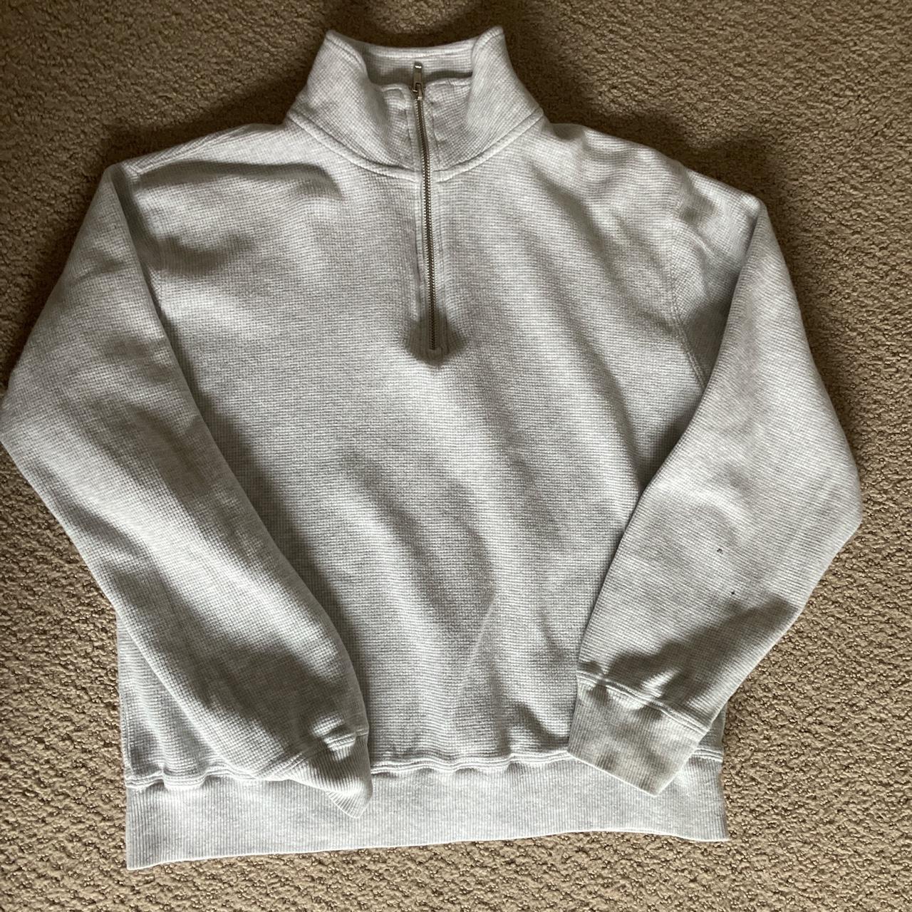 Brandy Melville Women's Grey Sweatshirt Depop