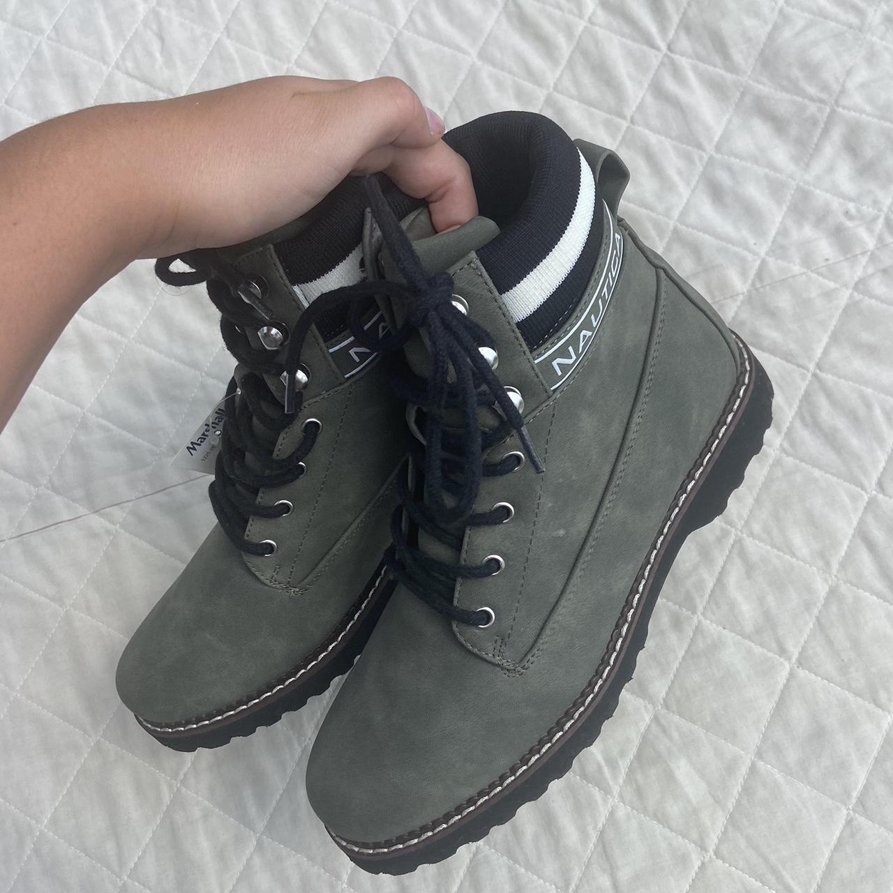 army green acg boots