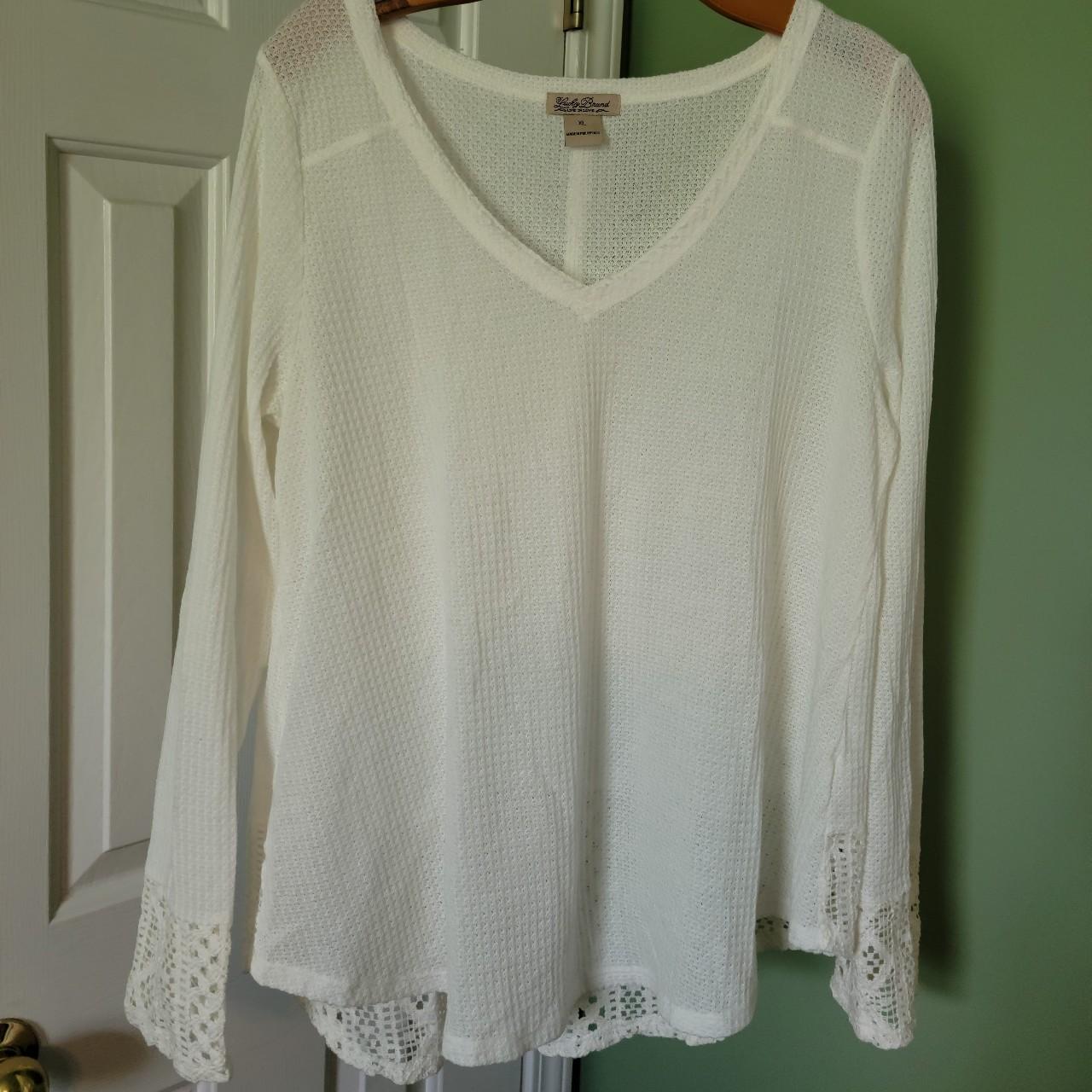 Lucky brand hot sale white shirt