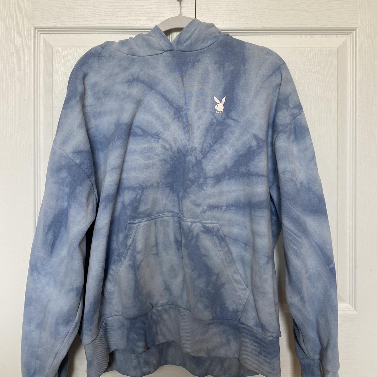 Blue tie discount dye playboy hoodie