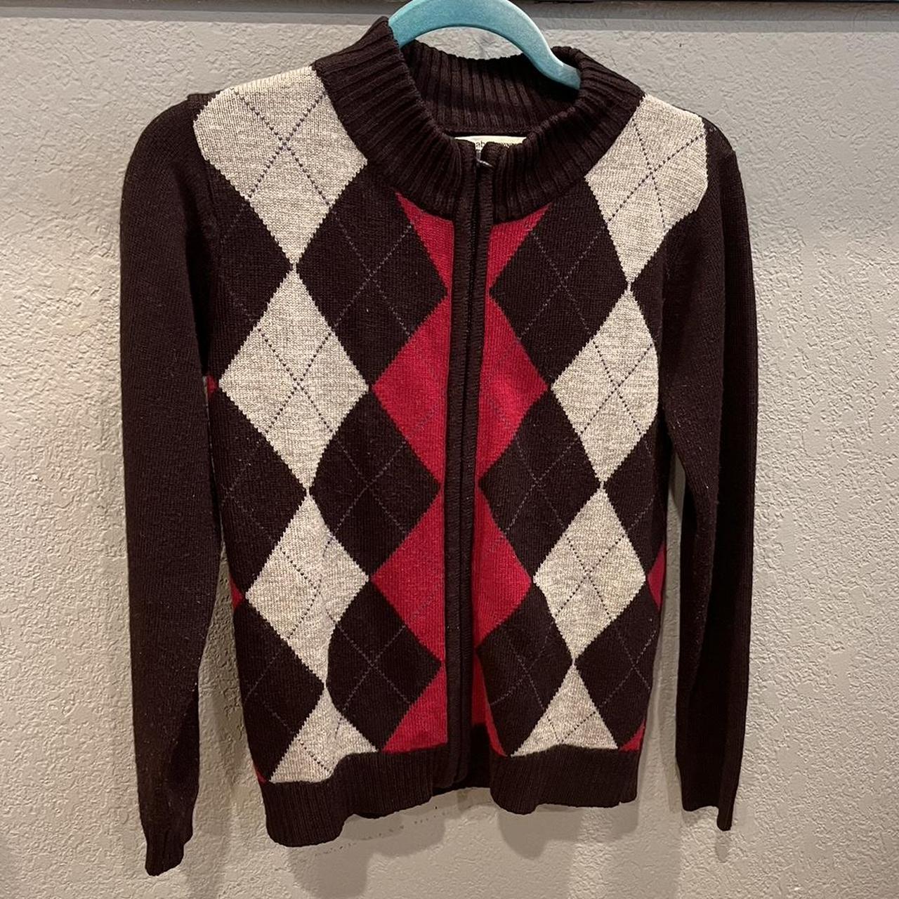 Brandy Melville Red Quarter Zip Sweater Brand new - Depop