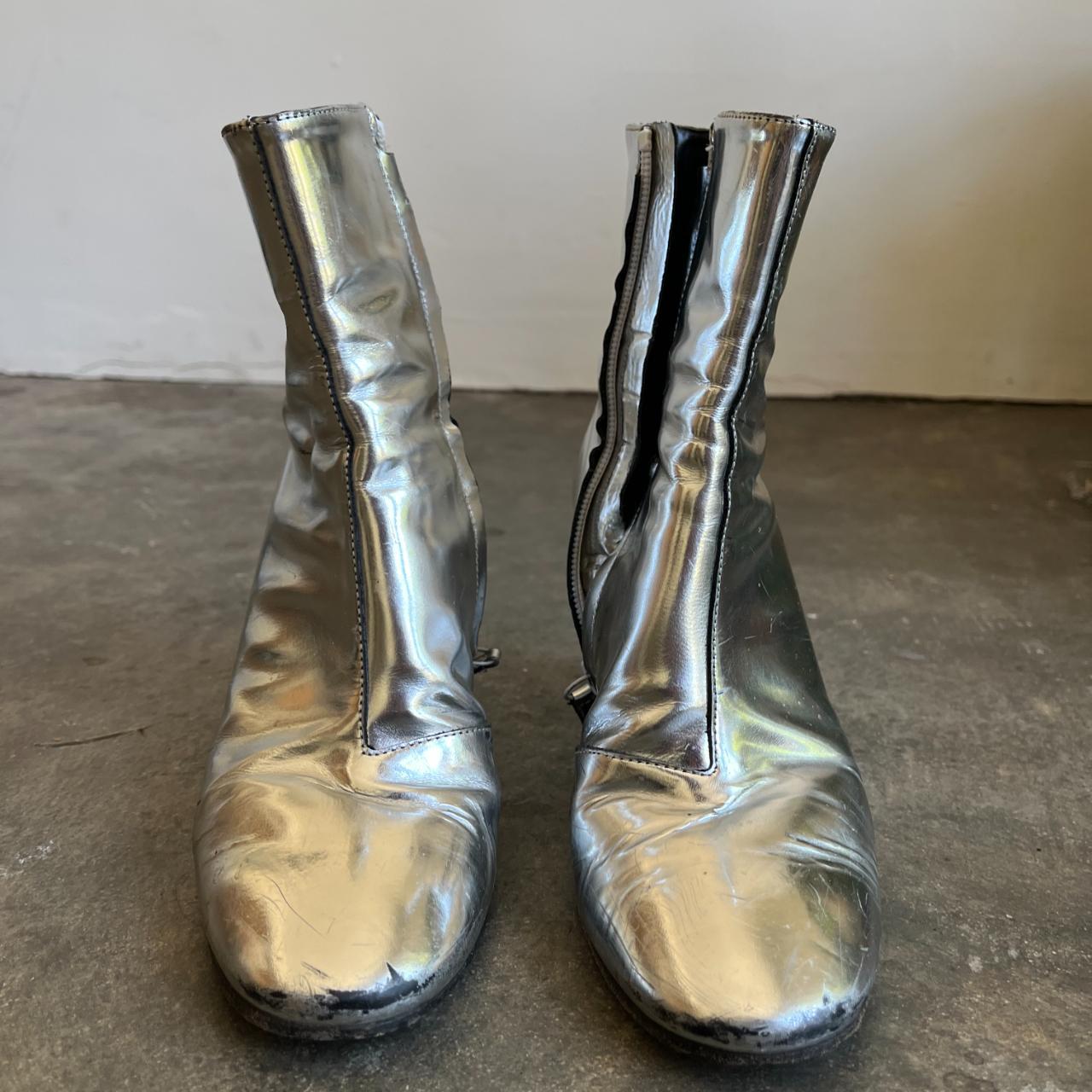 Balenciaga shiny boots hotsell