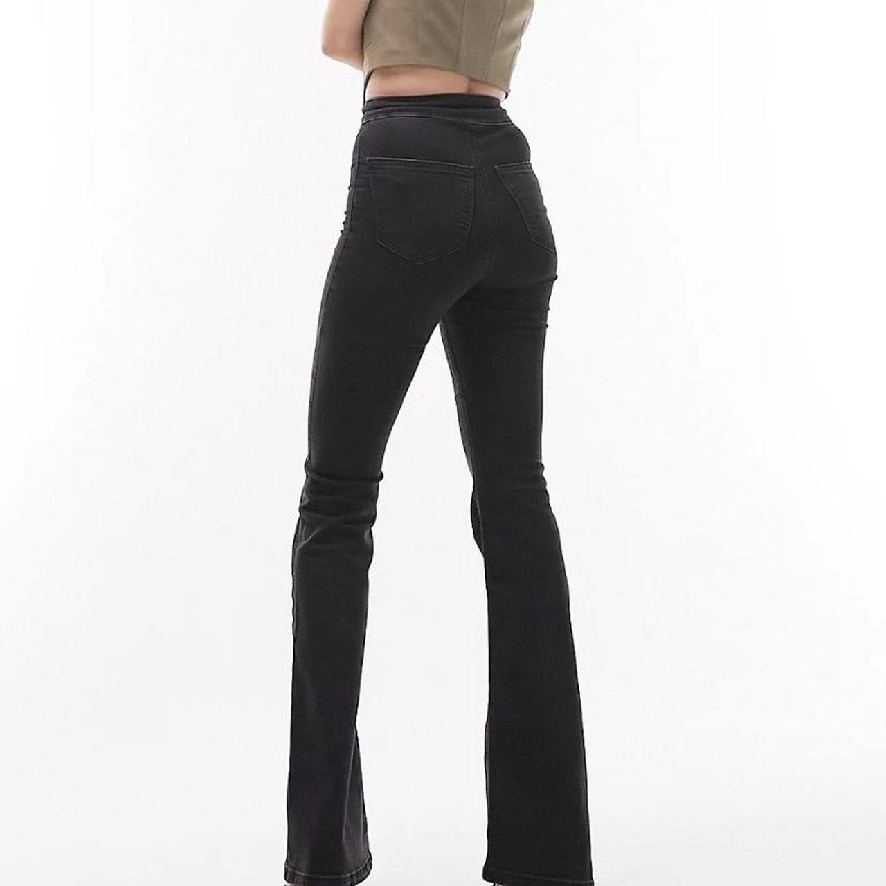 Washed Black Topshop Black Flare Jeans Wide Leg Topshop Black