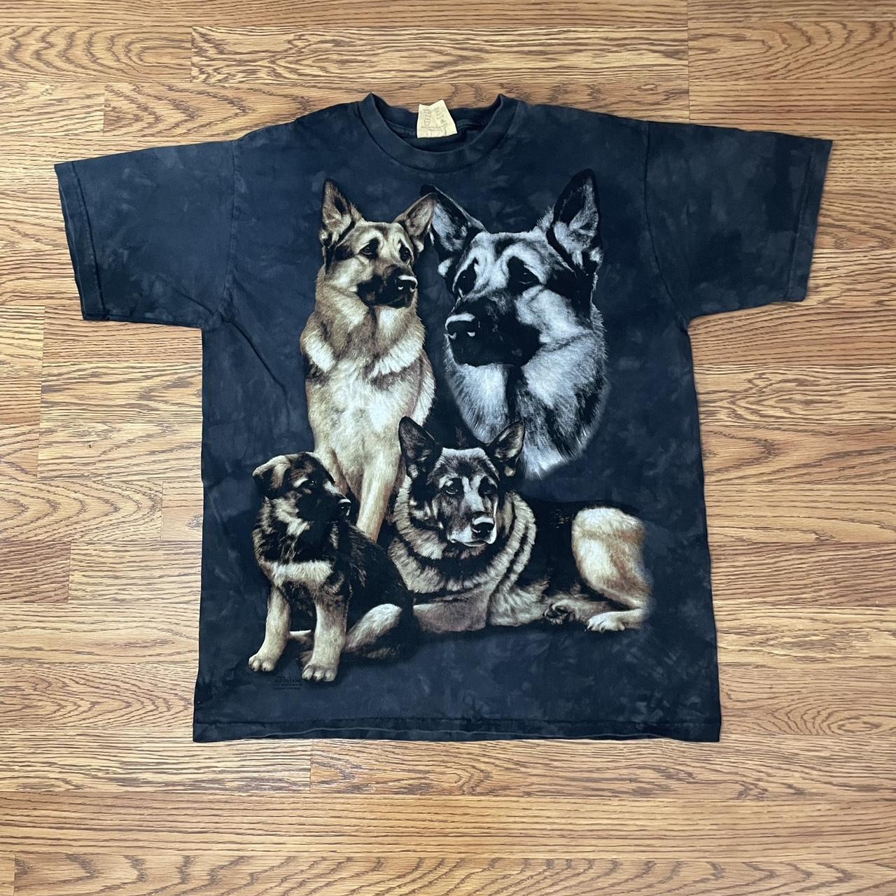 2000 The Mountain German Shepherd Dog Tie Dye T... - Depop