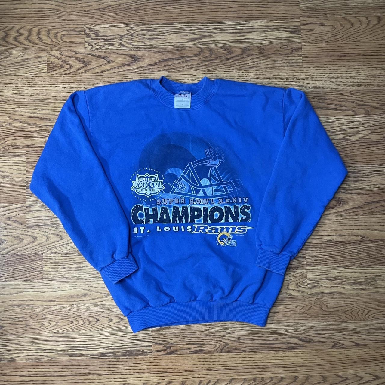 Vintage Super Bowl XXXIV Sweatshirt, Saint Louis Rams