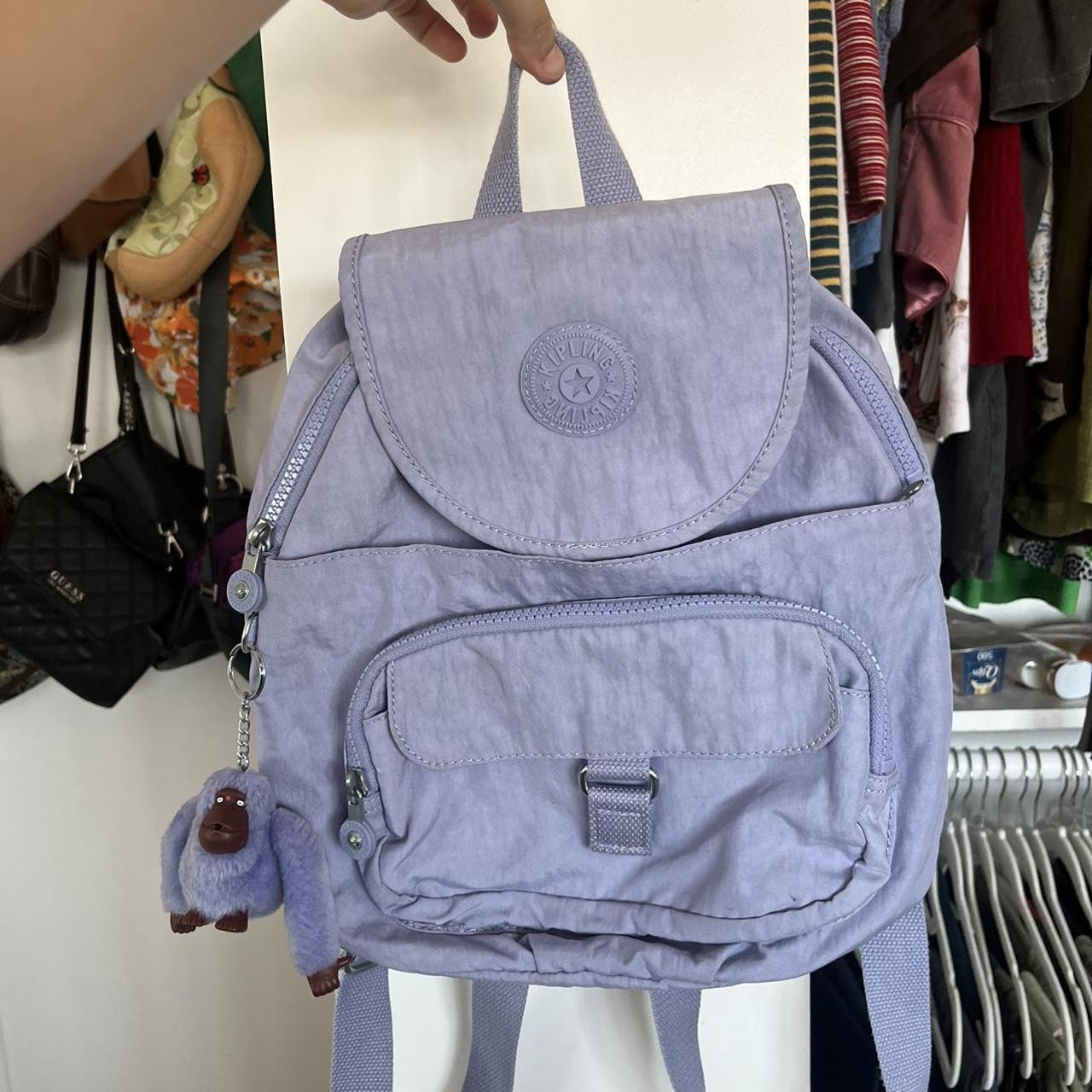 Kipling Mini Back Pack Cute Lavender Mini Depop   P0 